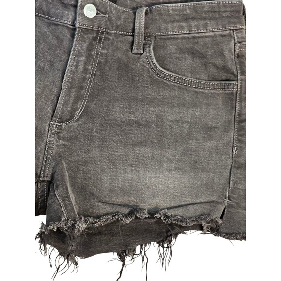 Joe's Jeans Denim Shorts The Ozzie 4" Cut Off Womens Size 28 Washed Black Gray - Picture 13 of 14